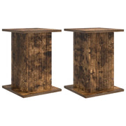 Supporto per piante | Sostegno per piante 2 pz Rovere Fumo 30,5 x 30 x 43 cm