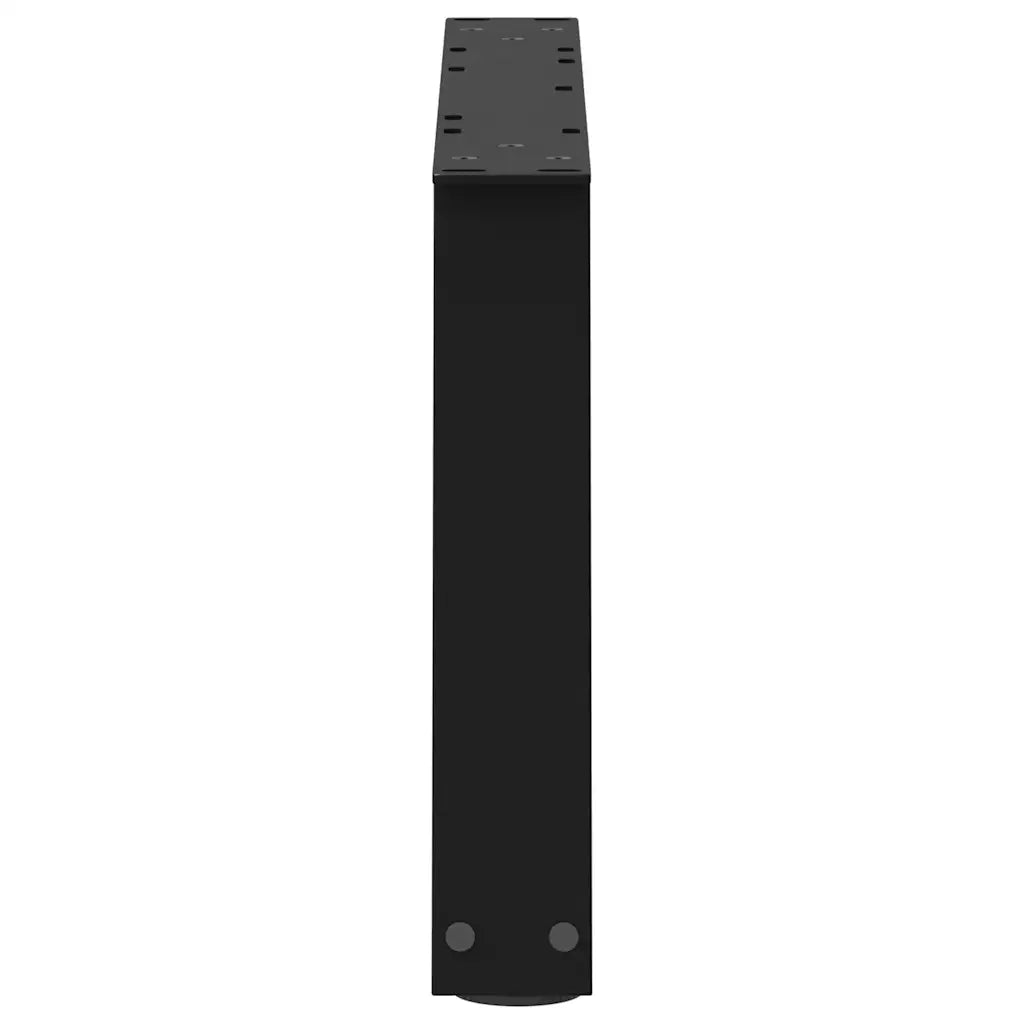 Gambe per Tavolino da Caff¨¨ a Forma di V 2 pz | Piede del tavolo Nere 70x(30-31,3) cm Acciaio