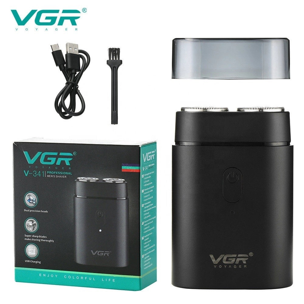 Trade Shop - Vgr V-341 Rasoio Professionale Elettrico Rotary Shaver Barber Regolabarba Uomo -