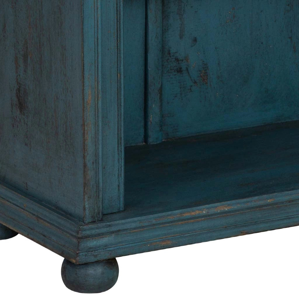 Libreria in legno blu 100x40x180h cm