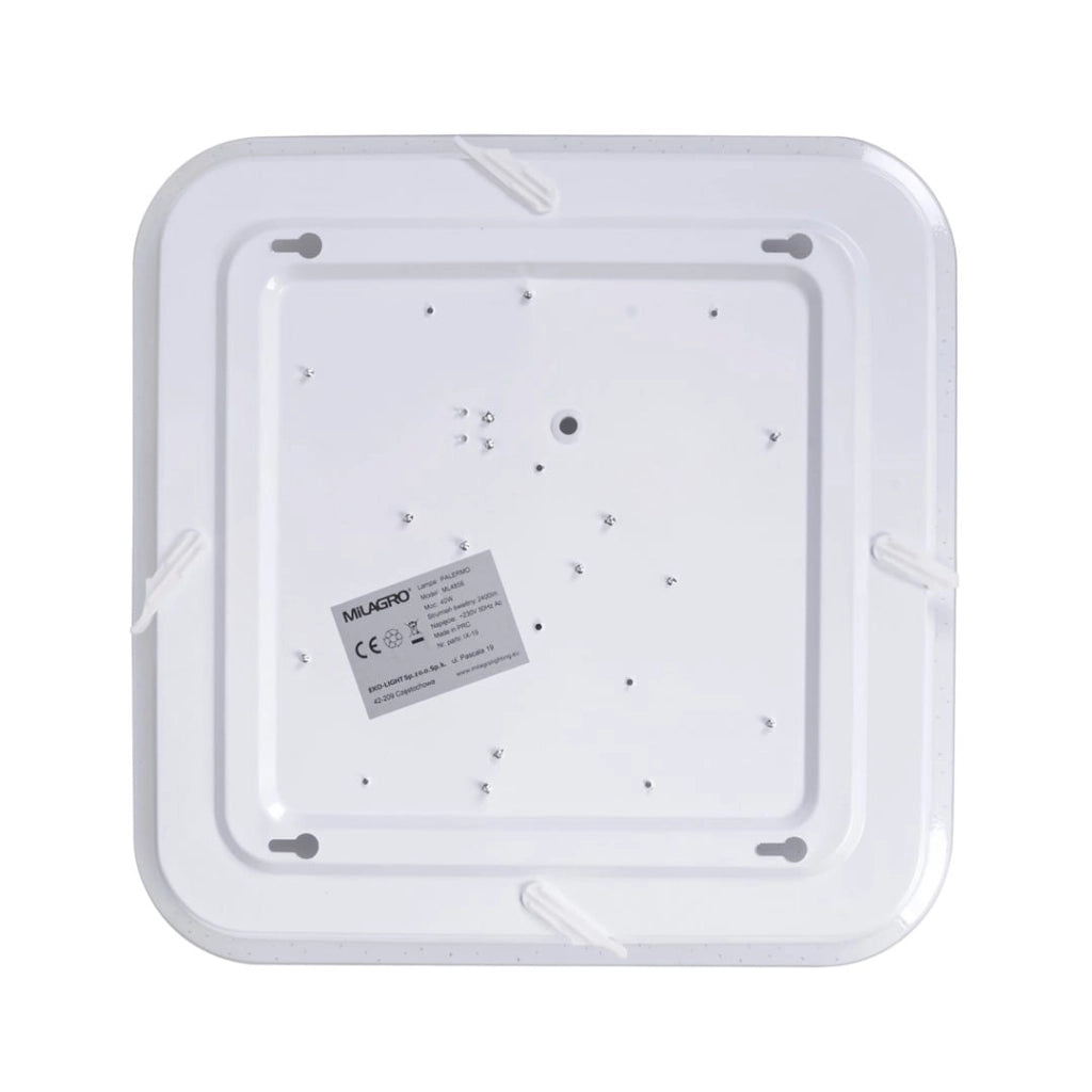 Plafoniera LED Milagro Palermo 40W 33cm con telecomando