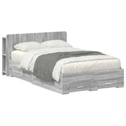 Telaio del letto con storage Sonoma grigio 120 x 190 cm 3433736