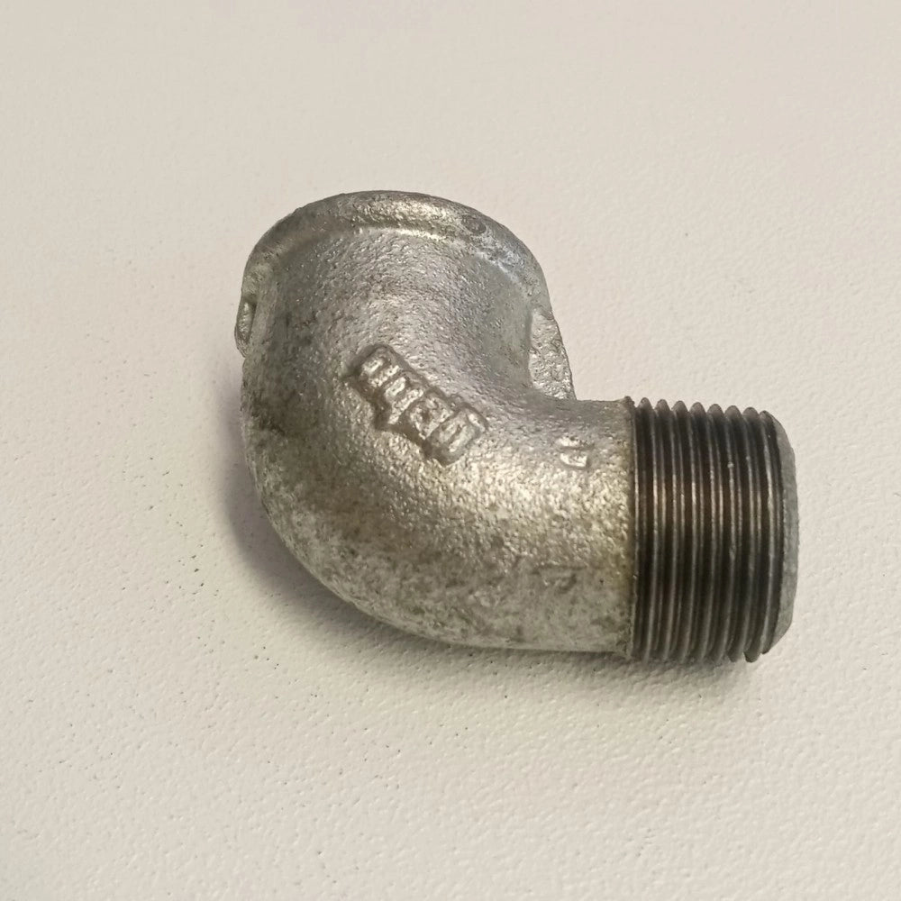 Raccordo mf 2'' gomito zincato curva di ghisa malleabile