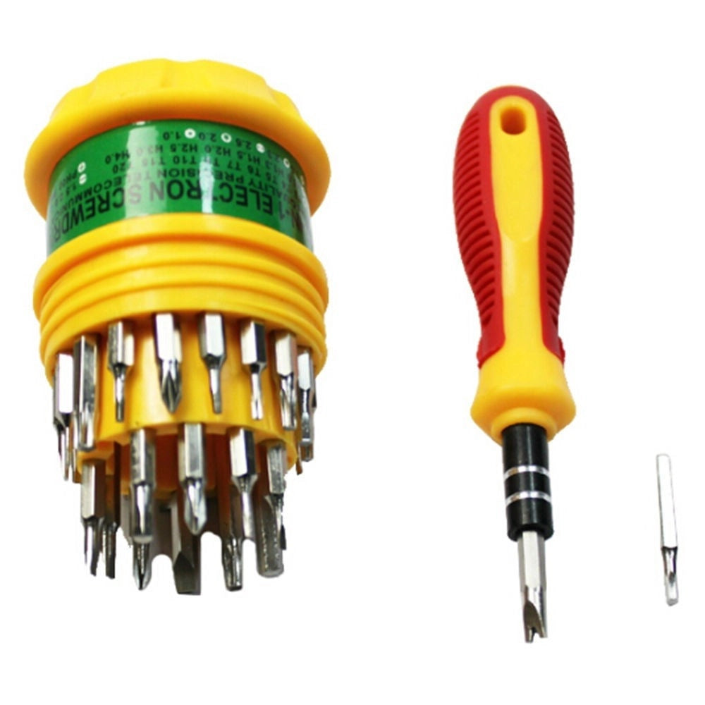Trade Shop - Set 31 Pezzi Cacciaviti Torx Di Precisione Intercambiabili Orologi Pc -