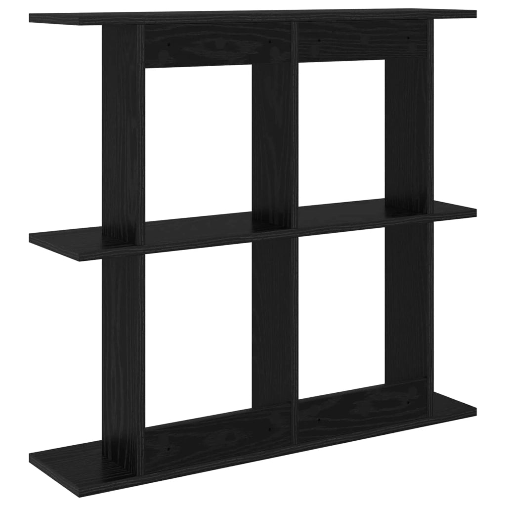 Scaffale da parete A parete Rovere Nero 80 x 20 x 75 cm 8012077