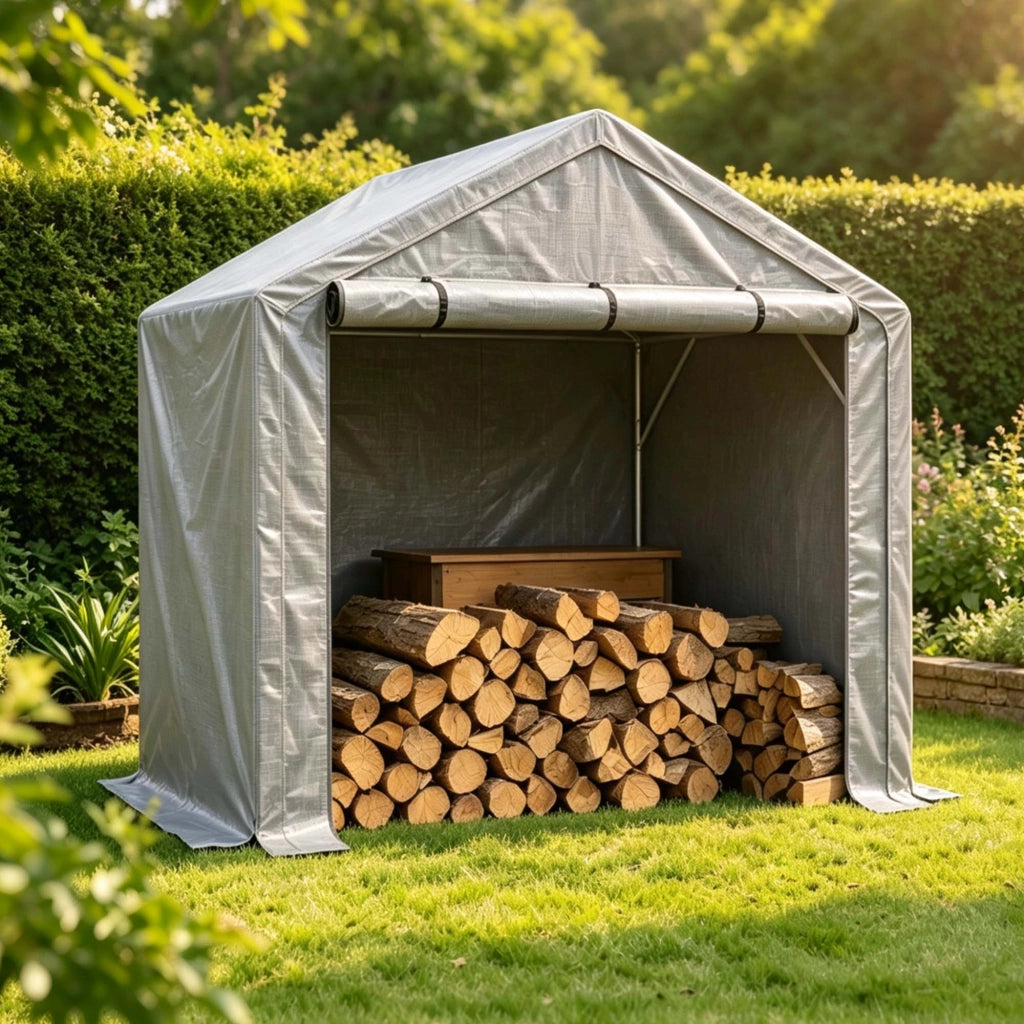 Casetta da giardino 190x170x200cm, garage per biciclette, capanno per attrezzi, tenda da garage, casetta da giardino, tenda deposito, capanno per bici