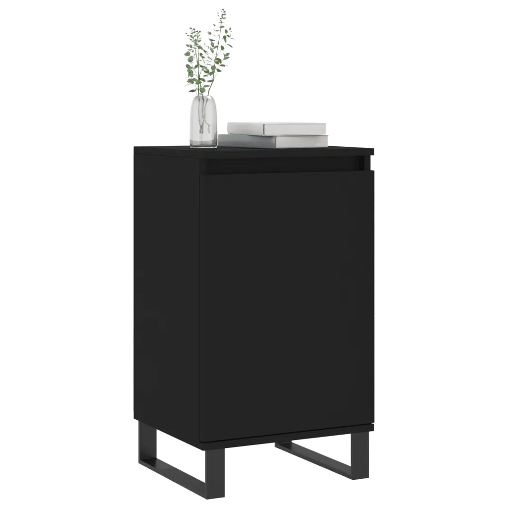 Credenze 2 pz Nere 40x35x70 cm in Legno Multistrato 831071