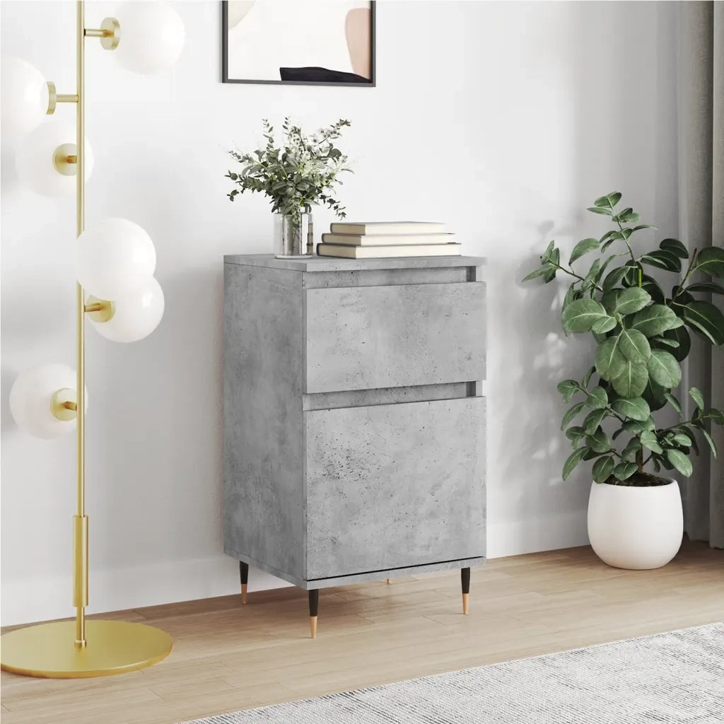 Credenza | Madia | Buffet da pranzo | Armadio da pranzo Grigio Cemento 40x35x70 cm in Legno Multistrato