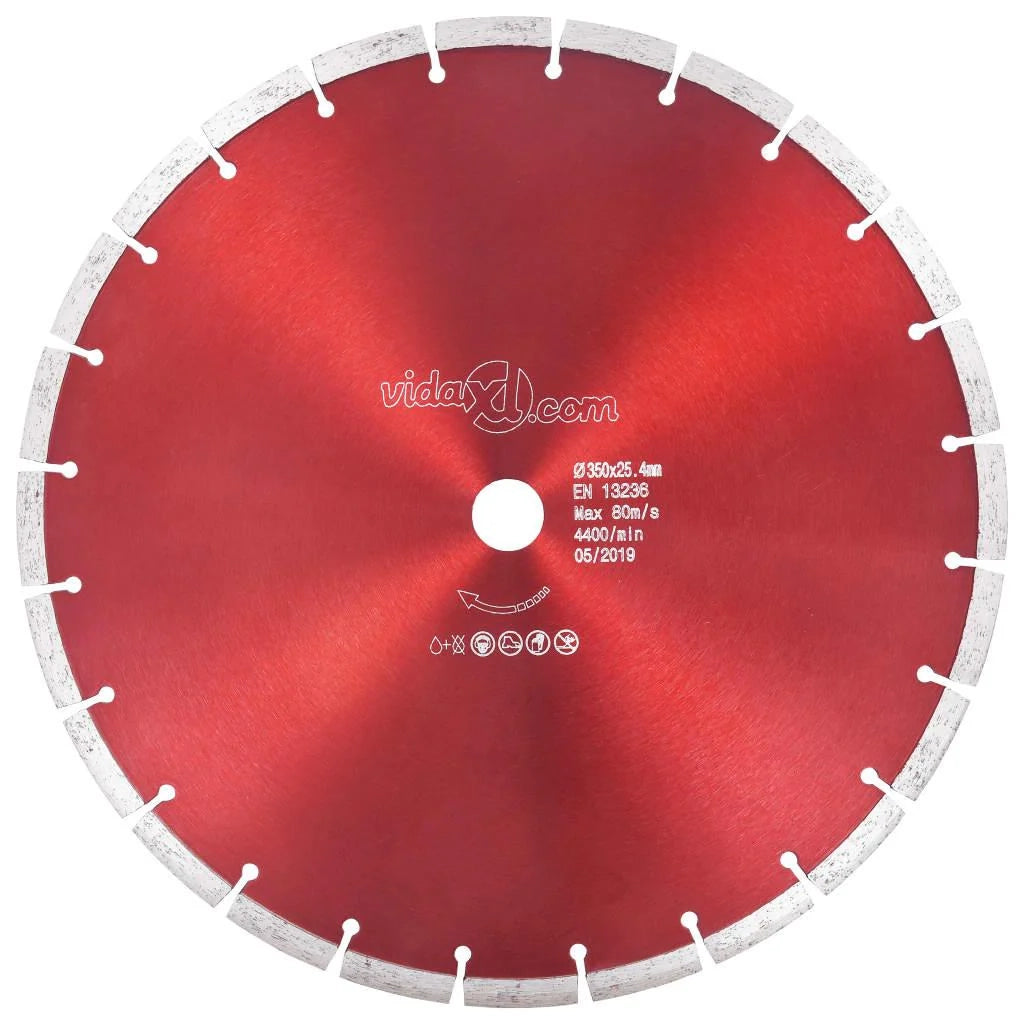 Disco da taglio diamantato lama per sega materiali in calcestruzzo disco per smerigliatrice macchina per smerigliatrice sega da tavolo acciaio resistente 350 mm 02_0003715