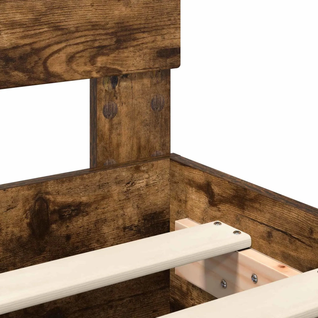Struttura del letto Rovere fumé 75 x 190 cm Legno multistrato 3408421