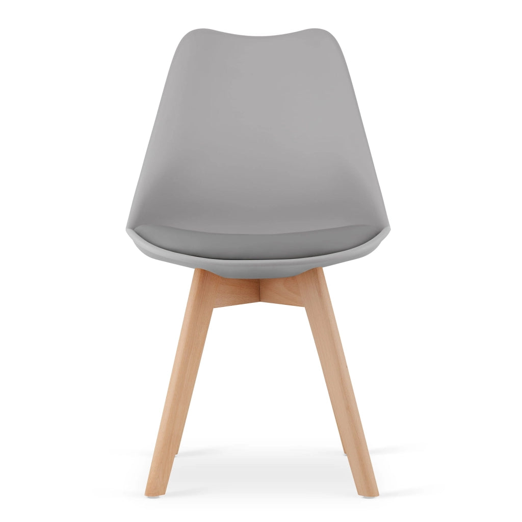 Sedia Valora RIKX grigia dal design ergonomico per il soggiorno x4