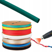 Tubo Termorestringente Verde 14mm 1m – Flessibile e Autoestinguente | Riduzione 2:1, Resistente UV, Non Infiammabile