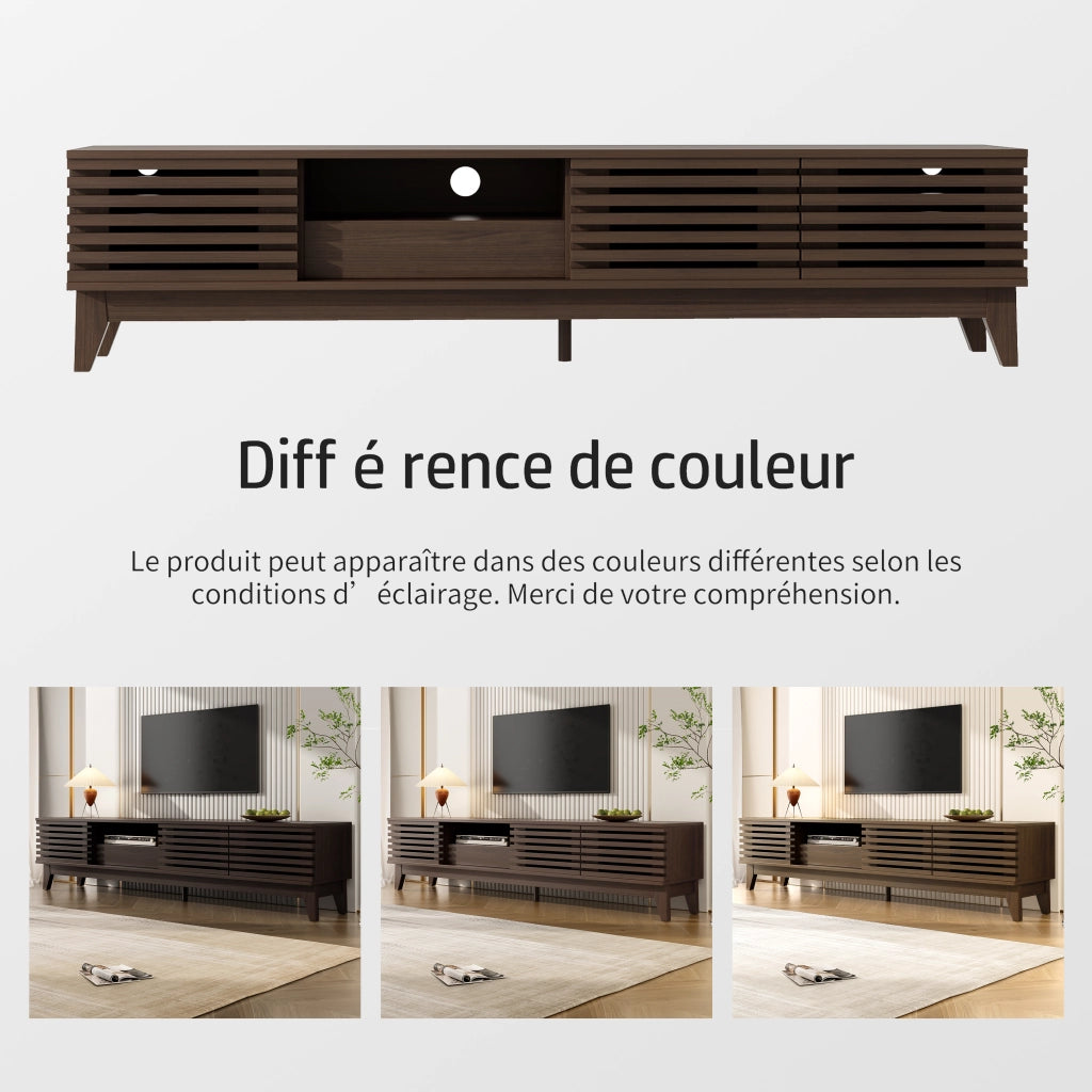 Cassettiera per TV Natural con pannello in truciolare; lunghezza 170 cm