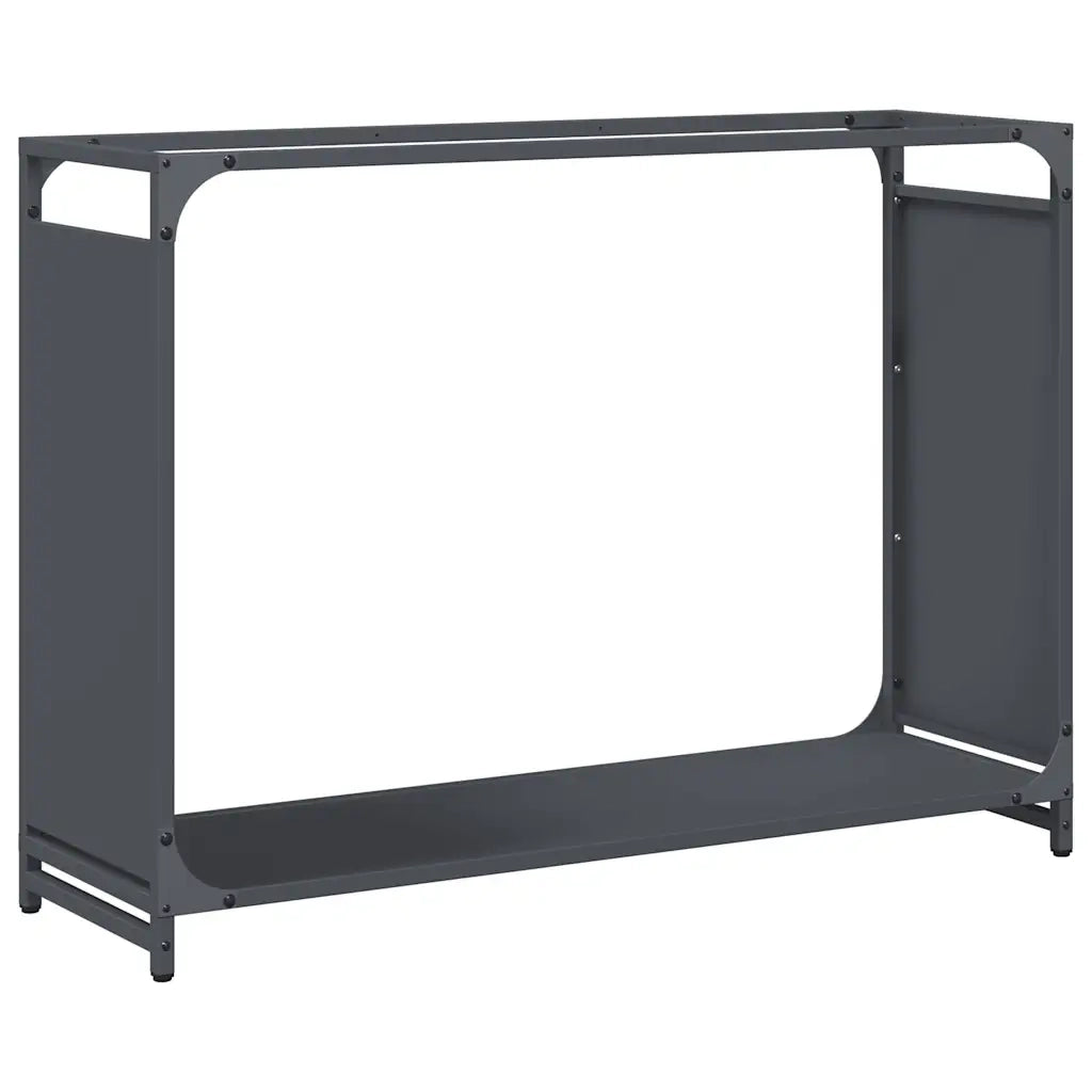Rastrelliera per Legna da Ardere Antracite 90x28x65 cm 864205