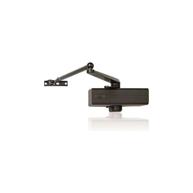 Assa Abloy 45111 564Plus Chiudiporta Aereo Forza Regolabile 2-5 Con Fermo Porta Battente Destra e Sinistra colore Nero