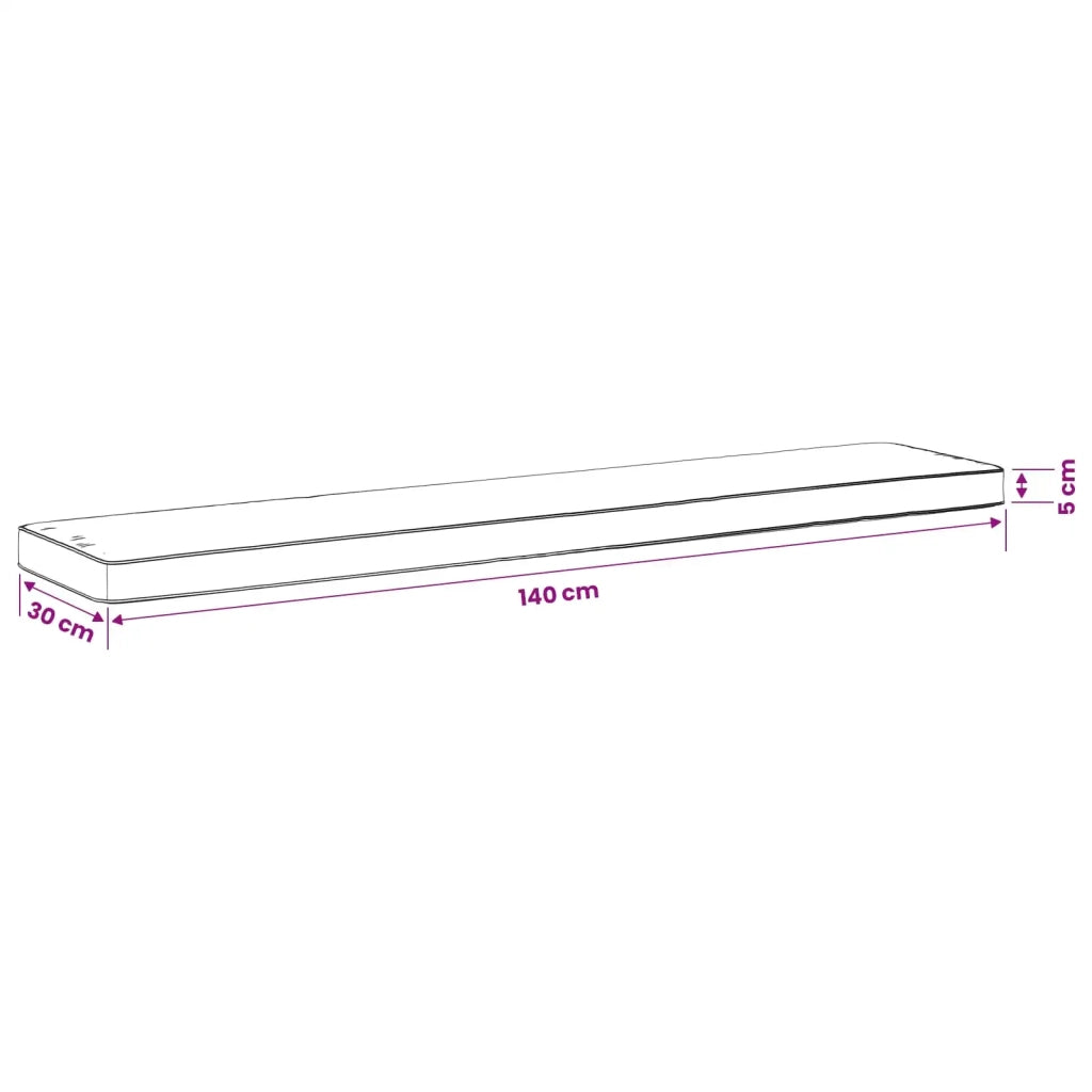 Cuscini per Panchina a 2 Pezzi VUGHT 2 pcs 100% Poliestere 950679