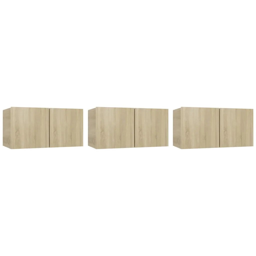 Set di Mobili Porta TV 5 pz Rovere Sonoma in Legno Multistrato 3114424