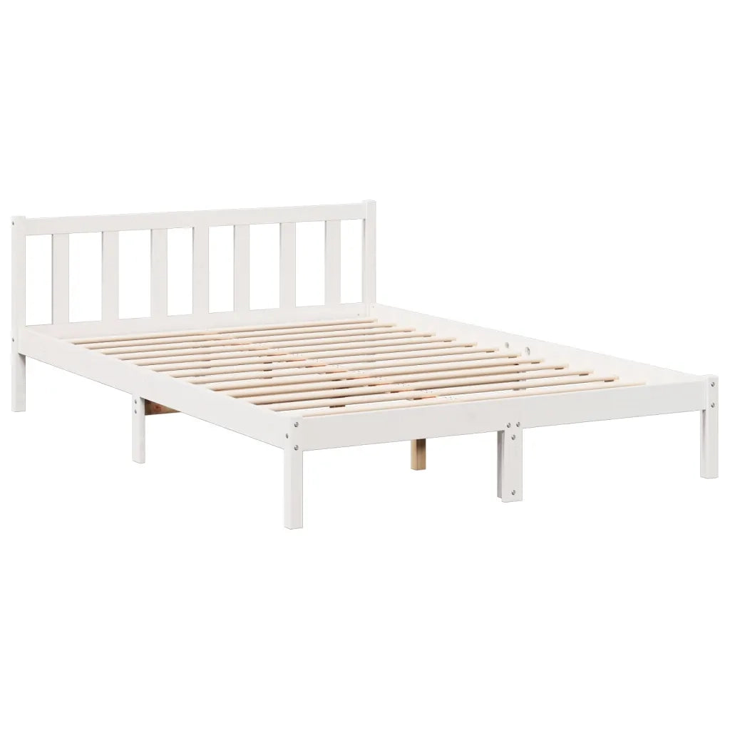 Letto Extra Lungo senza Materasso-Struttura Letto 160x220 cm in Legno di Pino 253940