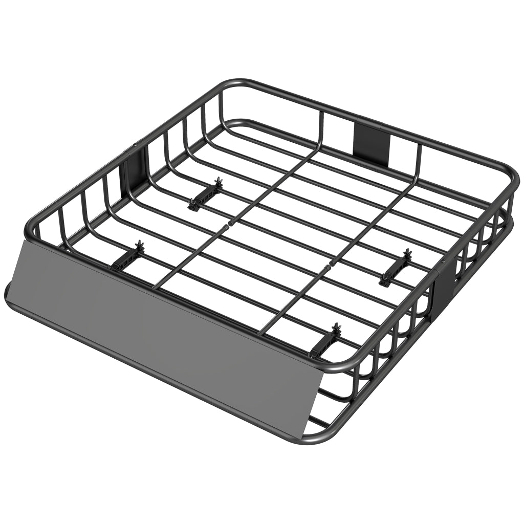 Portapacchi da Tetto Auto ¨C Xylo ¨C 90,7 kg Capacit¨¤, Acciaio, Deflettore Vento, Nero