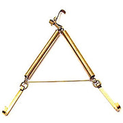 APPENDIPIATTI A MOLLA - FERRO OTTONATO n°3 CM 22/33- 10 pezzi