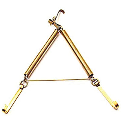 APPENDIPIATTI A MOLLA - FERRO OTTONATO n°3 CM 22/33- 10 pezzi