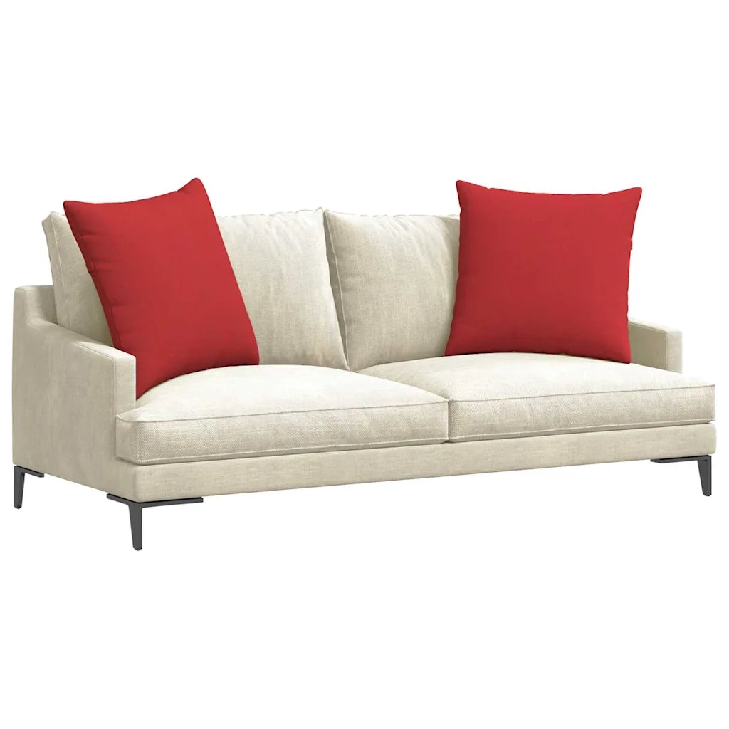 Cuscini da Divano 2 pz | Cuscini per sedie Rosso 80 x 80 cm Tessuto