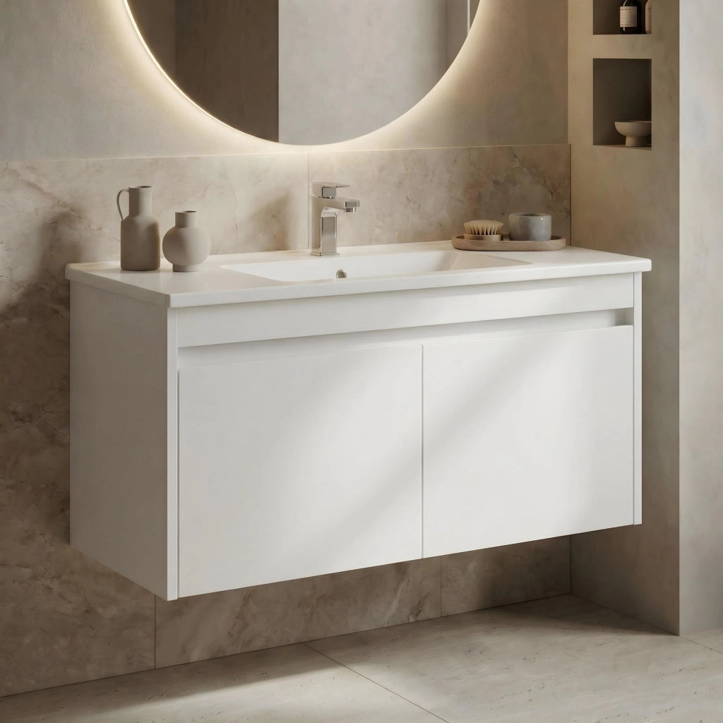 Mobile lavabo "Arno 100" - 100 x 45 x 52 cm - Bianco