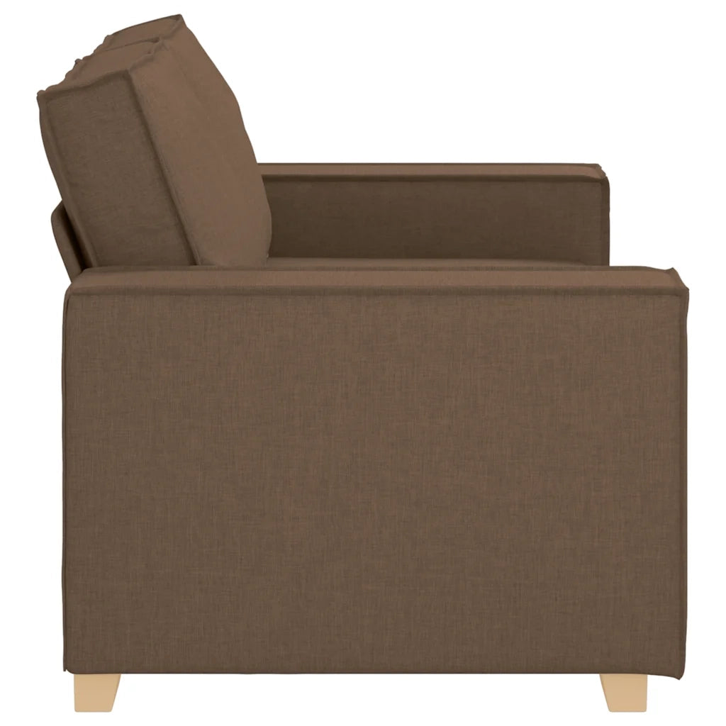 Divano a 2 posti Marrone 160x78x84 cm Tessuto 4104974