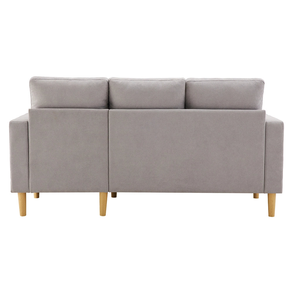 Divano L - Xylo - 3 posti con chaise longue porta-bicchieri