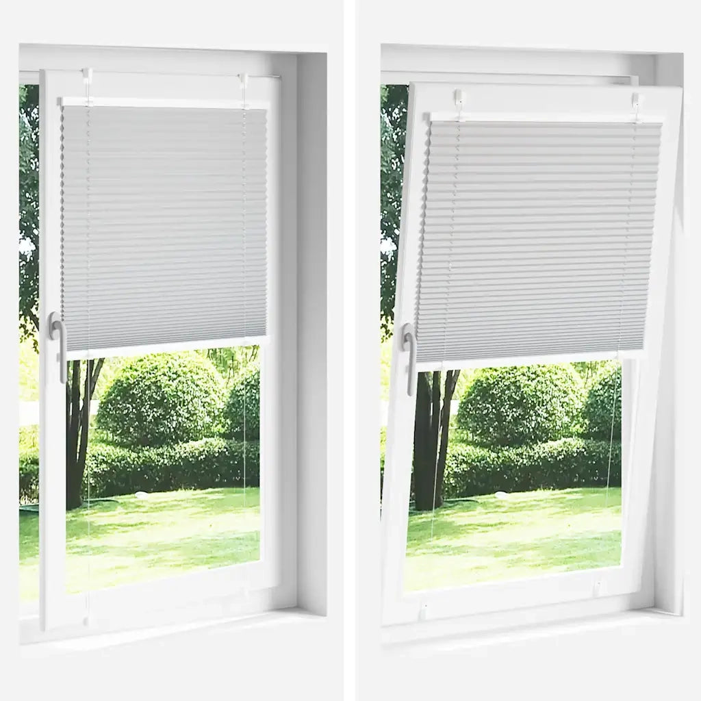 Tenda Plissettata Antracite 100x100cm Larghezza Tessuto 99,4 cm 4015075