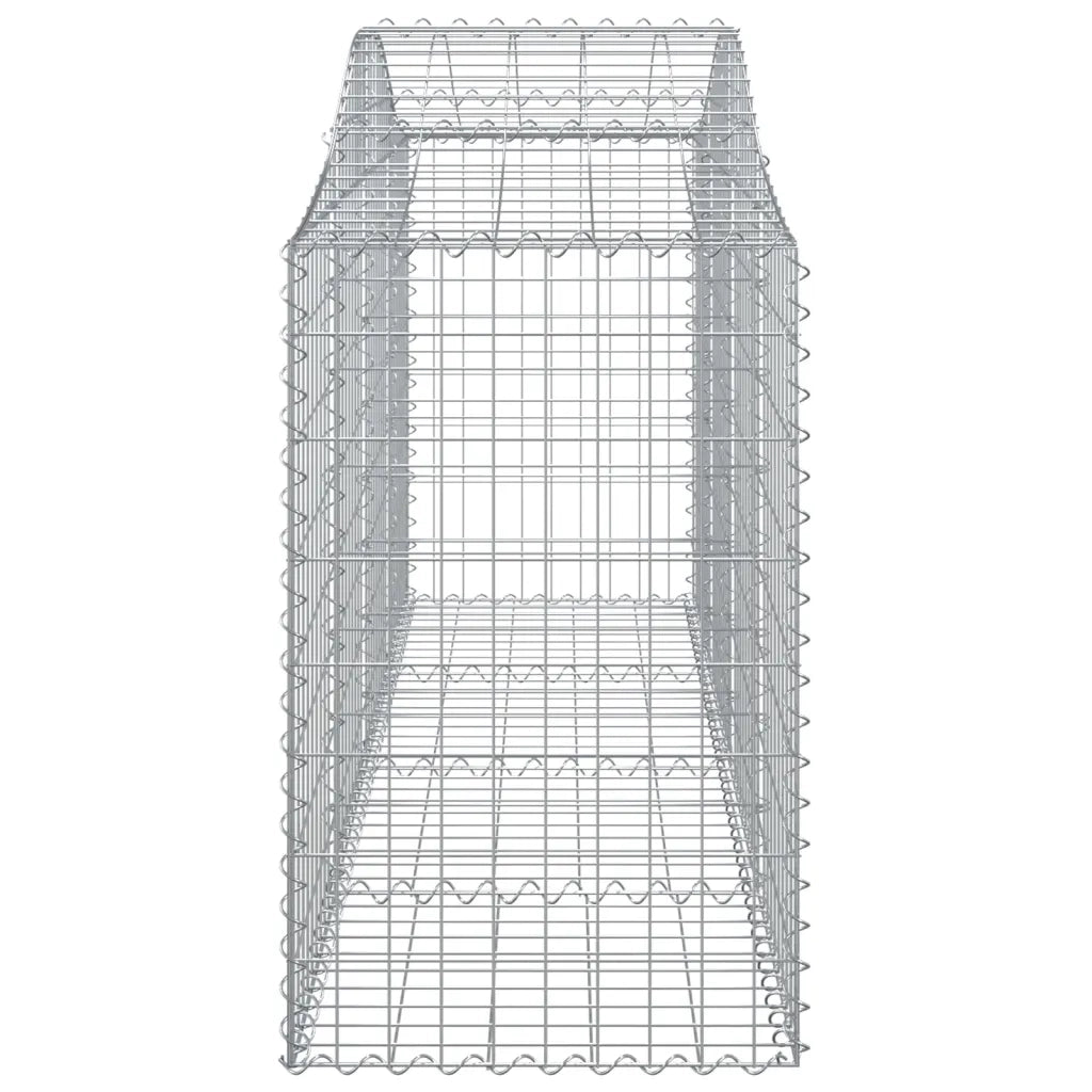 Cesti Gabbioni ad Arco 3 pz 200x50x80/100 cm Ferro Zincato