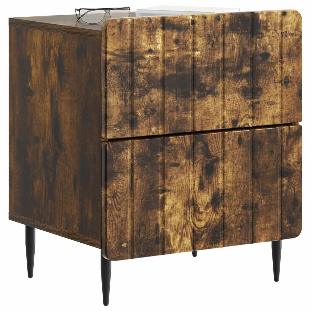Armadio da Notte Rovere Fumo 43 x 34,5 x 49,5 cm 894305