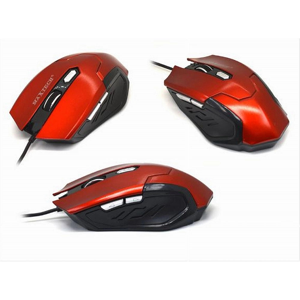 Trade Shop - Mouse Da Gioco Gaming Per Computer Pc Cavo Usb 2.0 Filo 1.2 Mt Tasti Maxtech M-z014 -