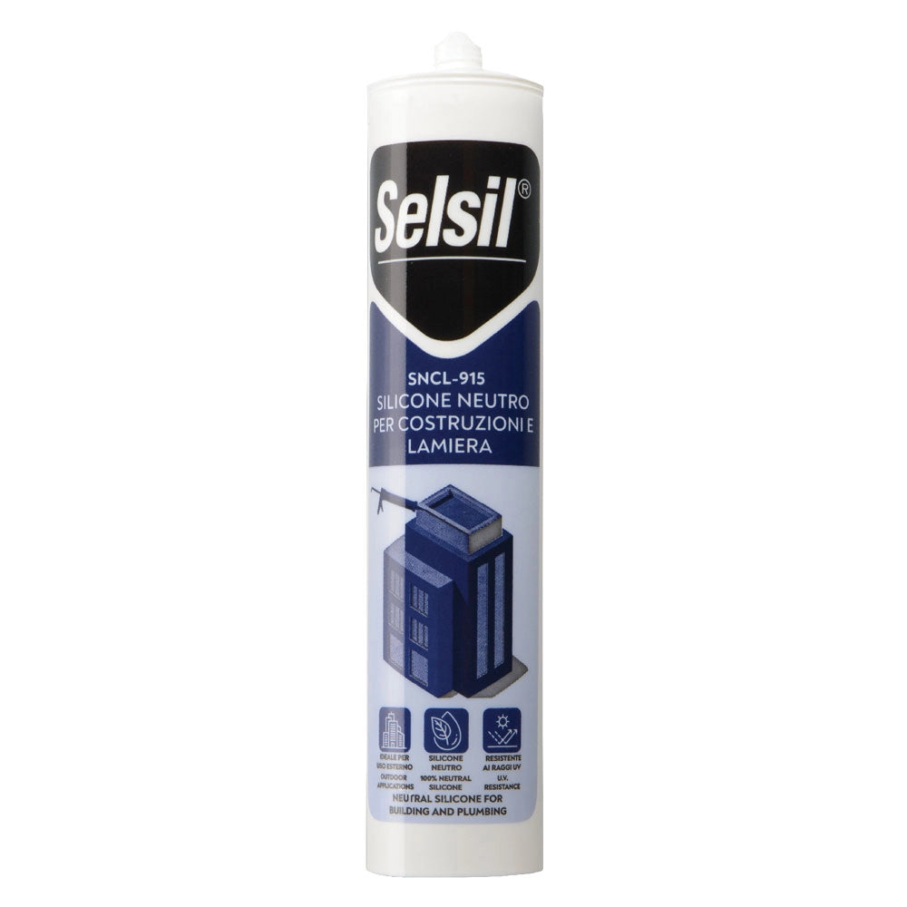 25pz silicone neutro per lattoneria 'sncl 915' rame ml 310 - (ral 8004) cod:ferx.9007966nlm