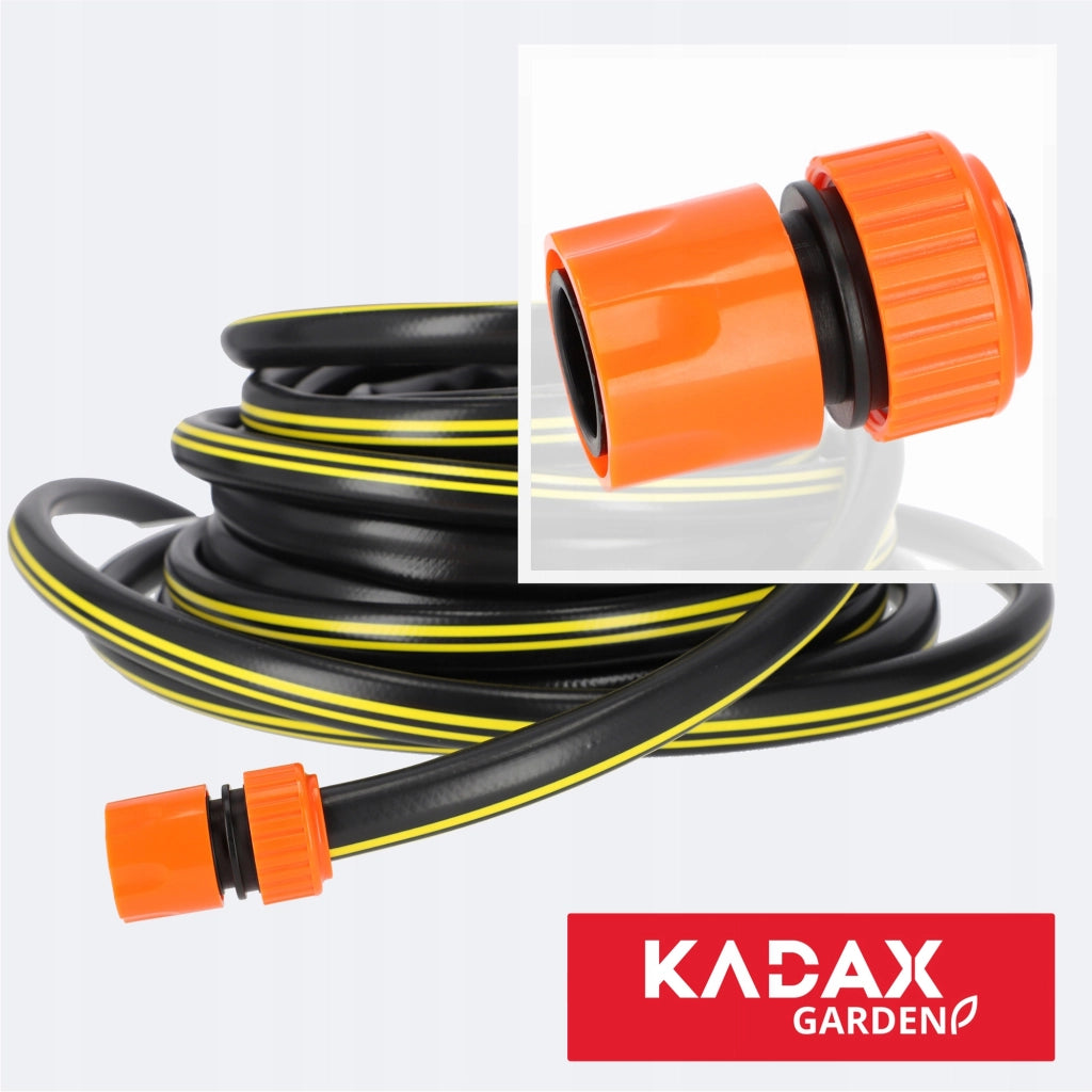 Connettore rapido KADAX da 3/4 di pollice per tubo da giardino, robusto.