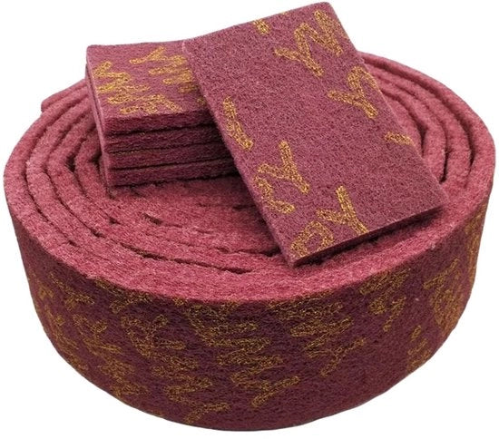 Spongia abrasiva con diamantina - per pulire pentole e padelle, rimuovere grasso dal fondo; asciugamano da cucina - per porte, finestre e pavimenti; asciugamano di pulizia e dissalamento - 8,5 cm di larghezza, 1 m di lunghezza.