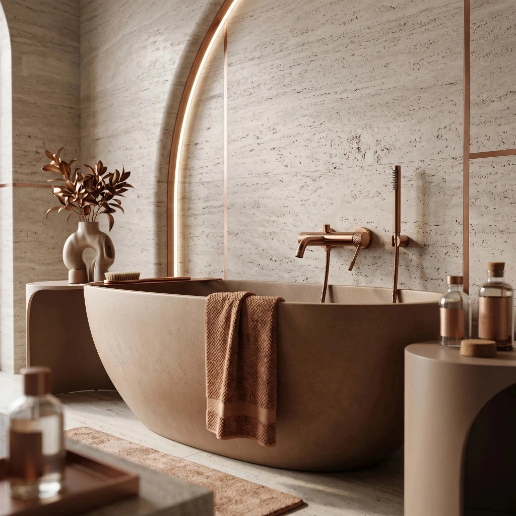 Rubinetto Da Vasca Rea Venti Brush Copper