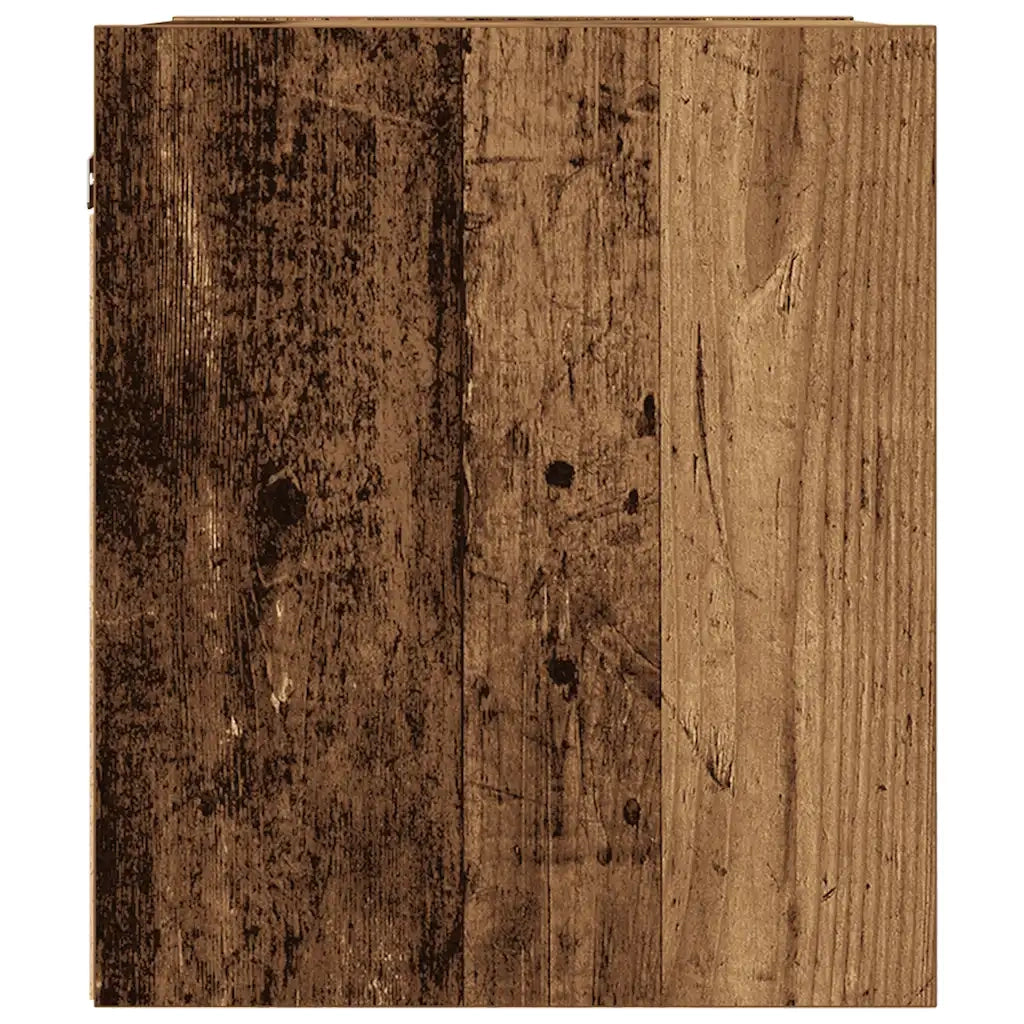 Comodini a Muro 2 pz Legno Antico 38x34x40 cm 861244