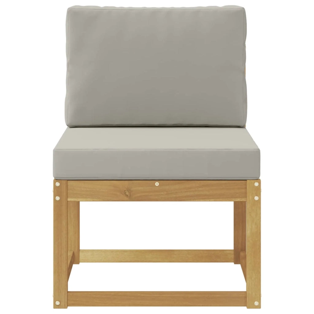Set di divani da esterno Bianco e Grigio Chiaro 59 x 63 x 73 cm 901459