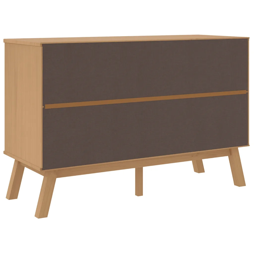 Cassettiera OLDEN Marrone in Legno Massello di Pino CFW2800208