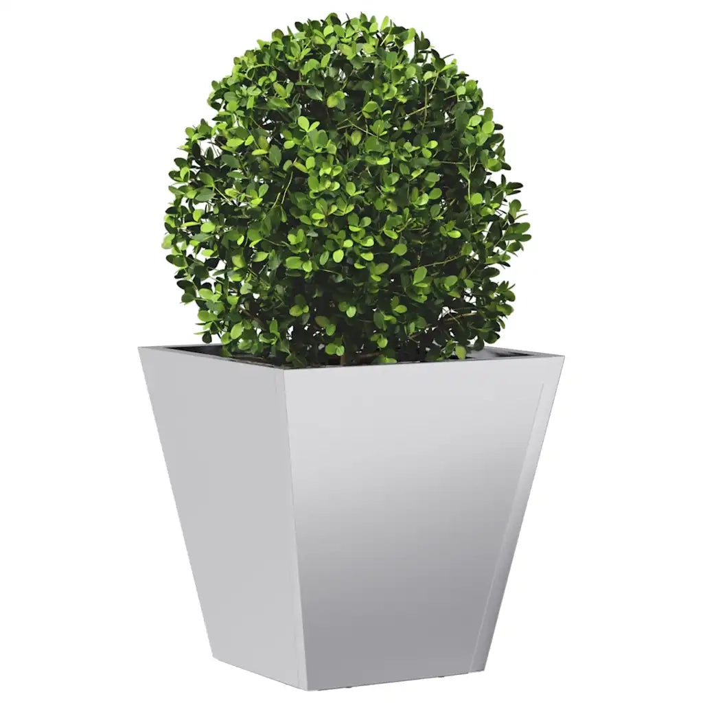 Fioriera da Giardino-Vaso da Esterno 30x30x30 cm Acciaio Zincato 265881