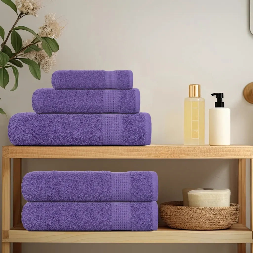 Asciugamani FROGN 2 pz | Teli per bagno Viola 100x200 cm 360 g/m2