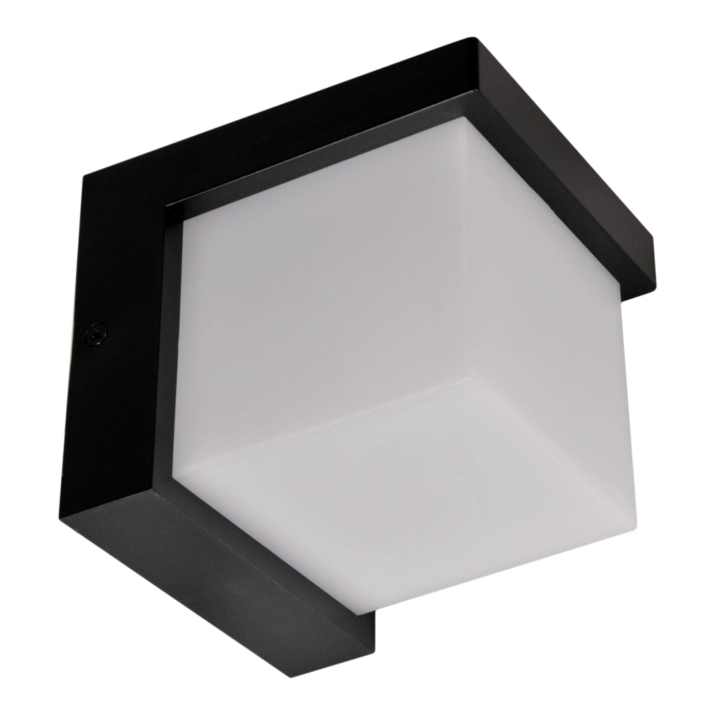 Applique esterna LED 10W 4000K nera IP54 Morgan Polux