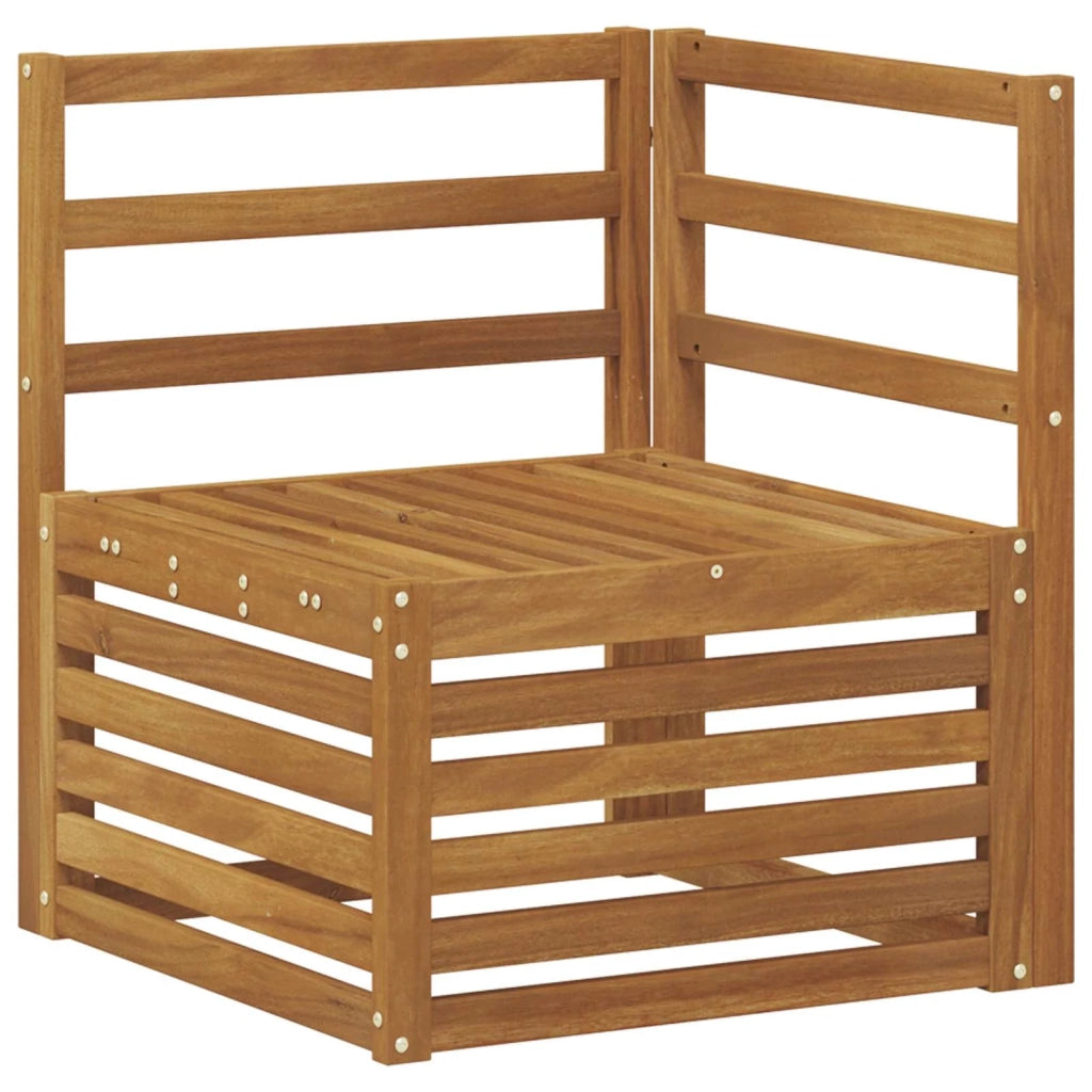 Set divano sezionale 9 pcs Naturale Legno di Acacia Massello 3375324