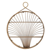 Bacheca Fuji in rattan naturale da parete — 60,5x10,5x76 cm