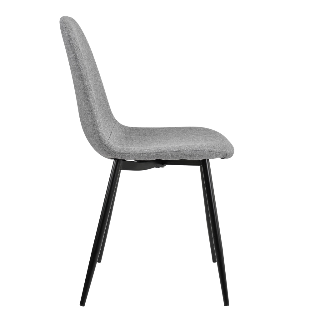 [en.casa] Sedia sala da pranzo in un set di 2 - 86 x 46cm - grigio