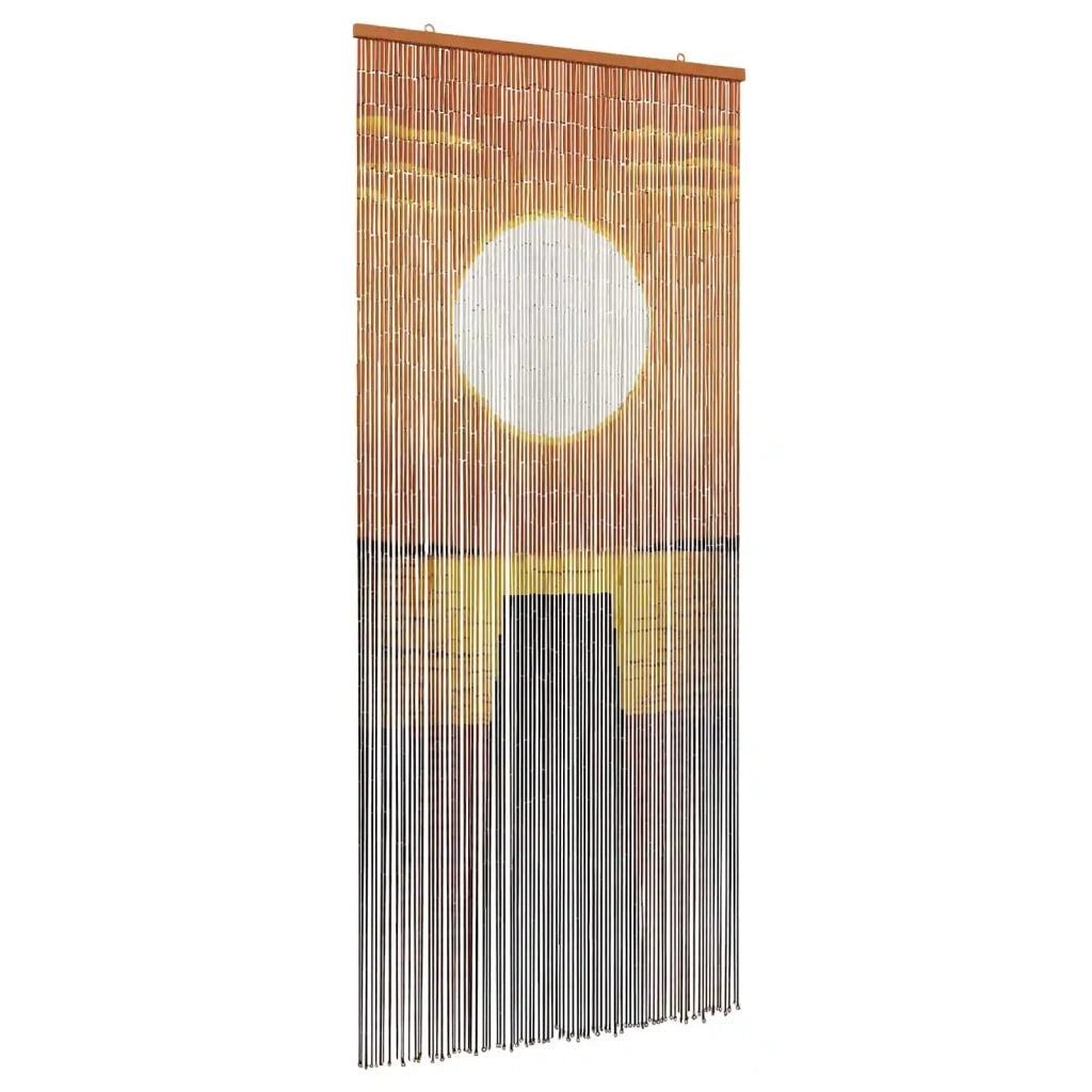 Tenda per Porta Antinsetti multicolore 200 x 90 cm Bambù 42030047