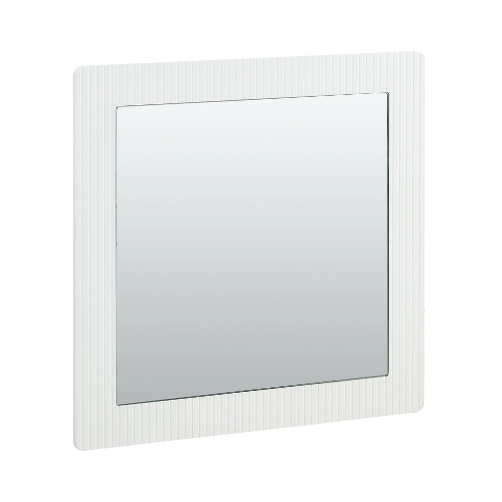 SPECCHIO DA PARETE 80x80 cm Bianco in MDF