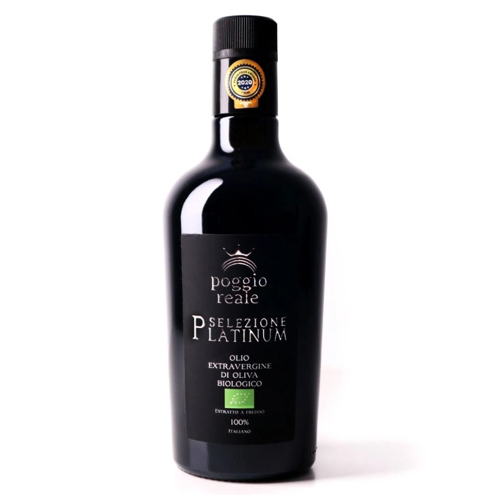 Poggio reale olio extravergine di oliva platinum bottiglia litri 0,500
