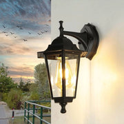 Lampada da Esterno in Alluminio Nero IP44 per Giardino e Balcone